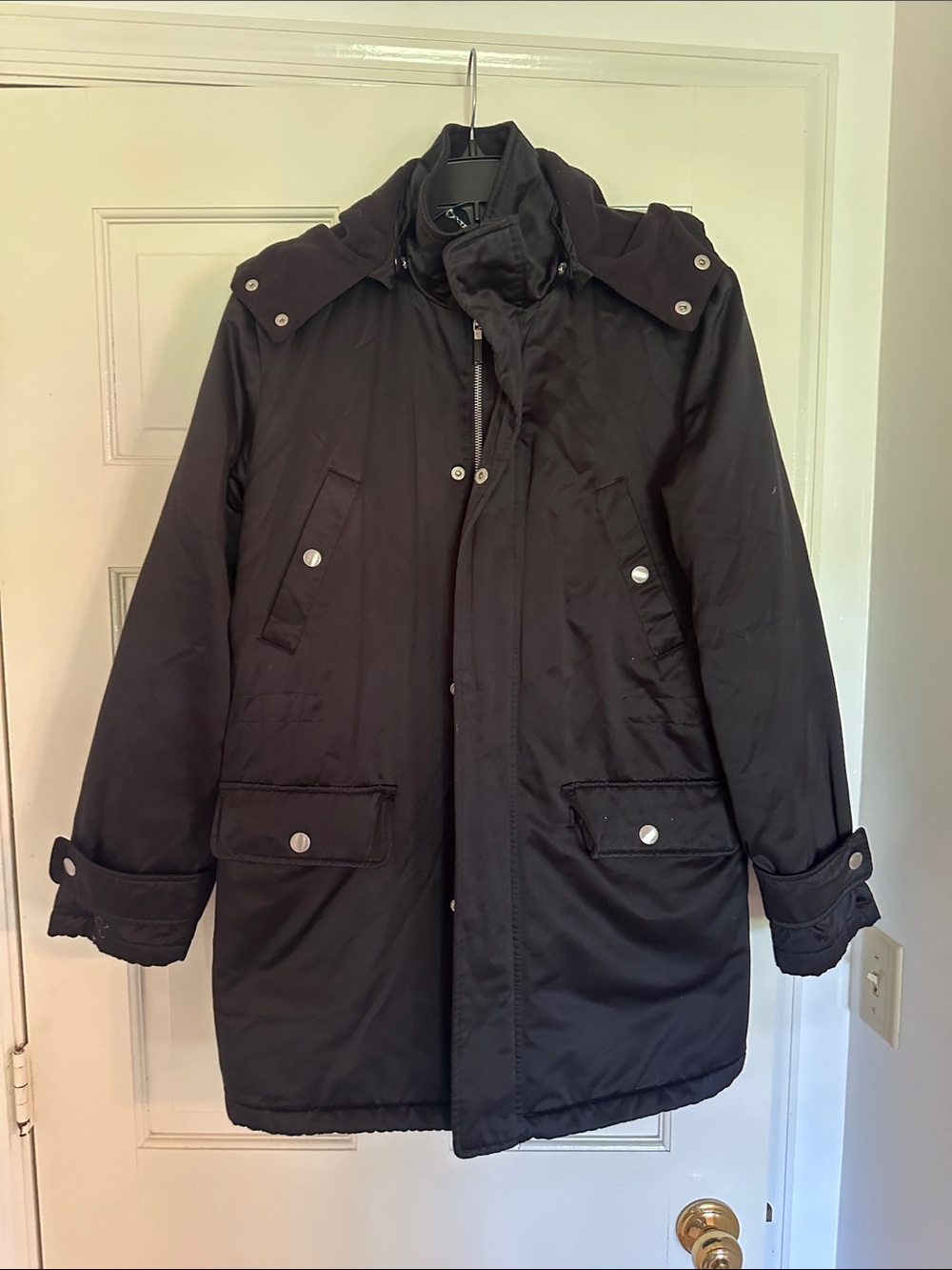 Women’s Black Hooded Parka Jacket